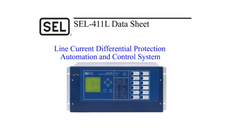Transmission Line Protection with SEL-411L: A Technological Leap in Differential Relaying